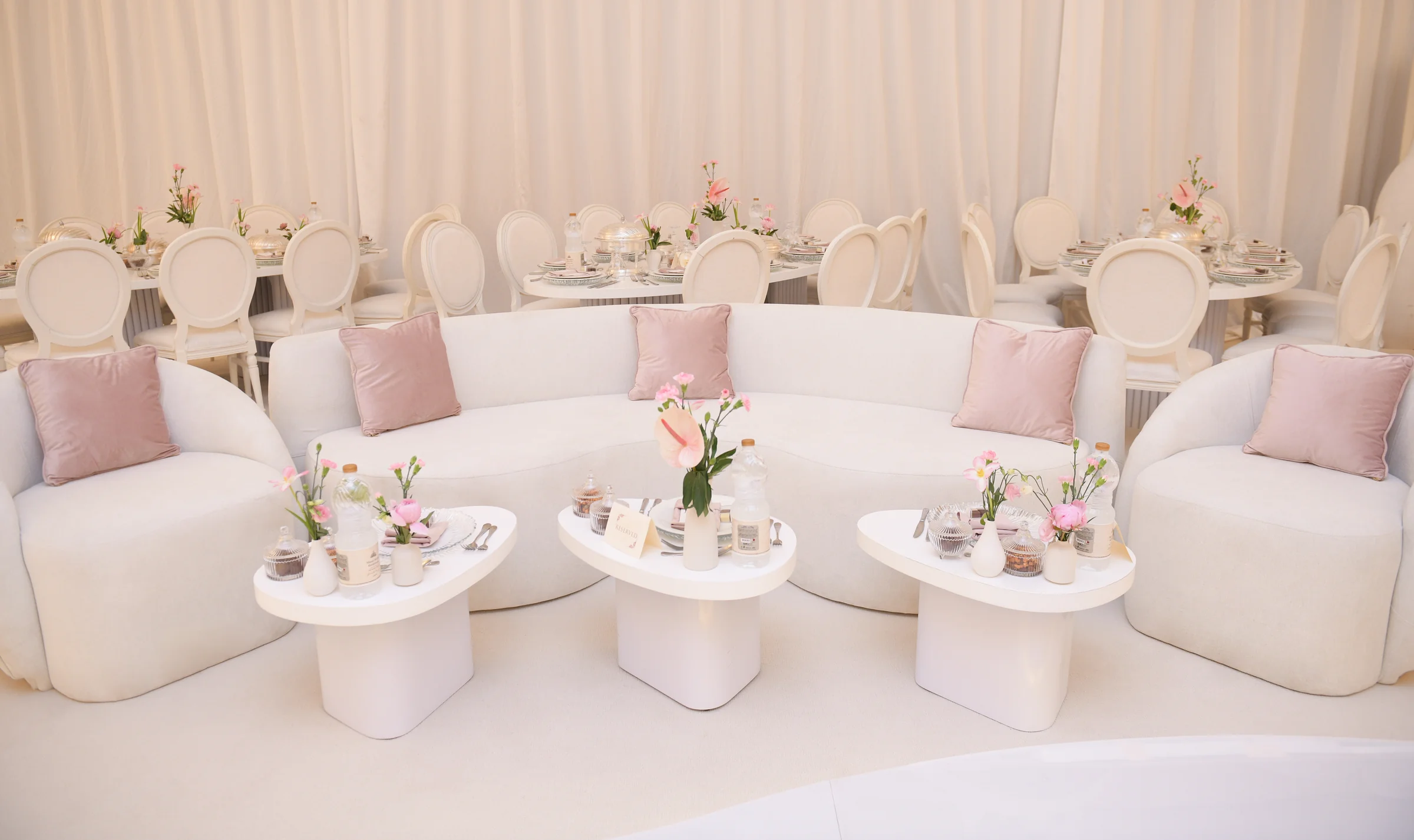 Wedding planners in qatar stage backdrop and lighting in Doha