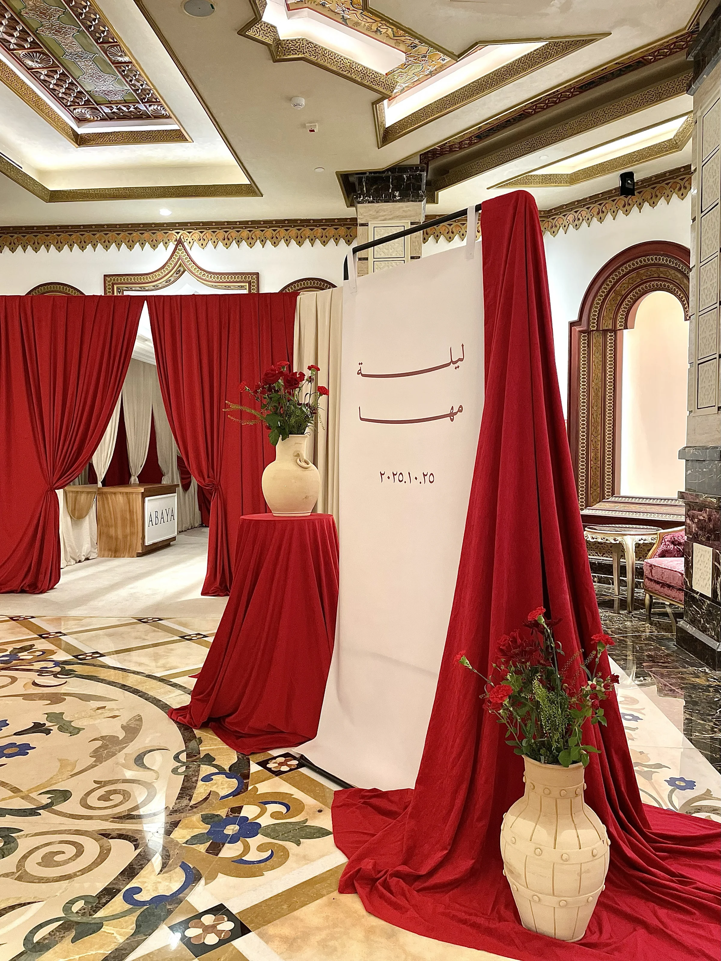 Luxury wedding decoration qatar setup by Al Anaqh