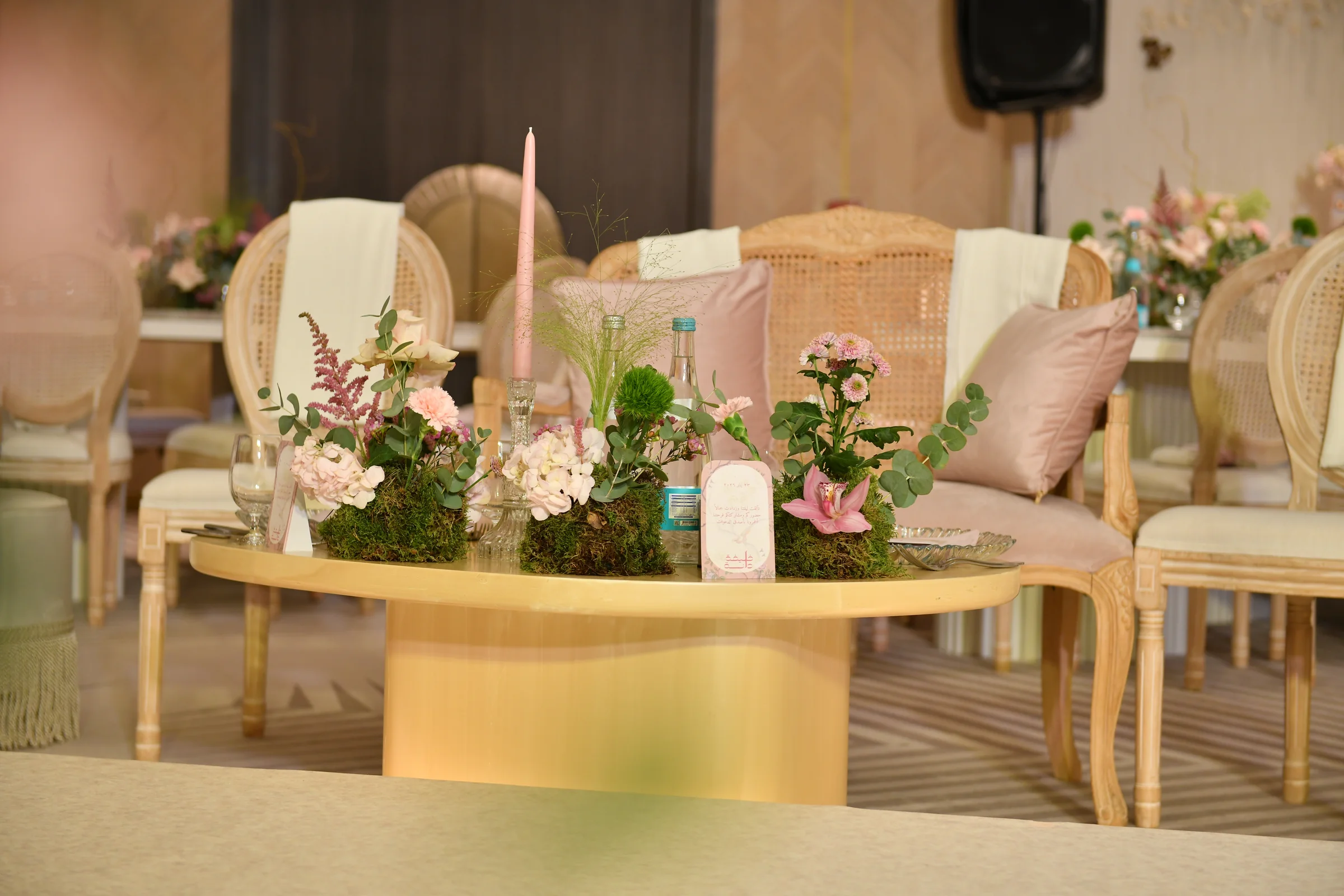 Wedding planners in qatar stage backdrop and lighting in Doha