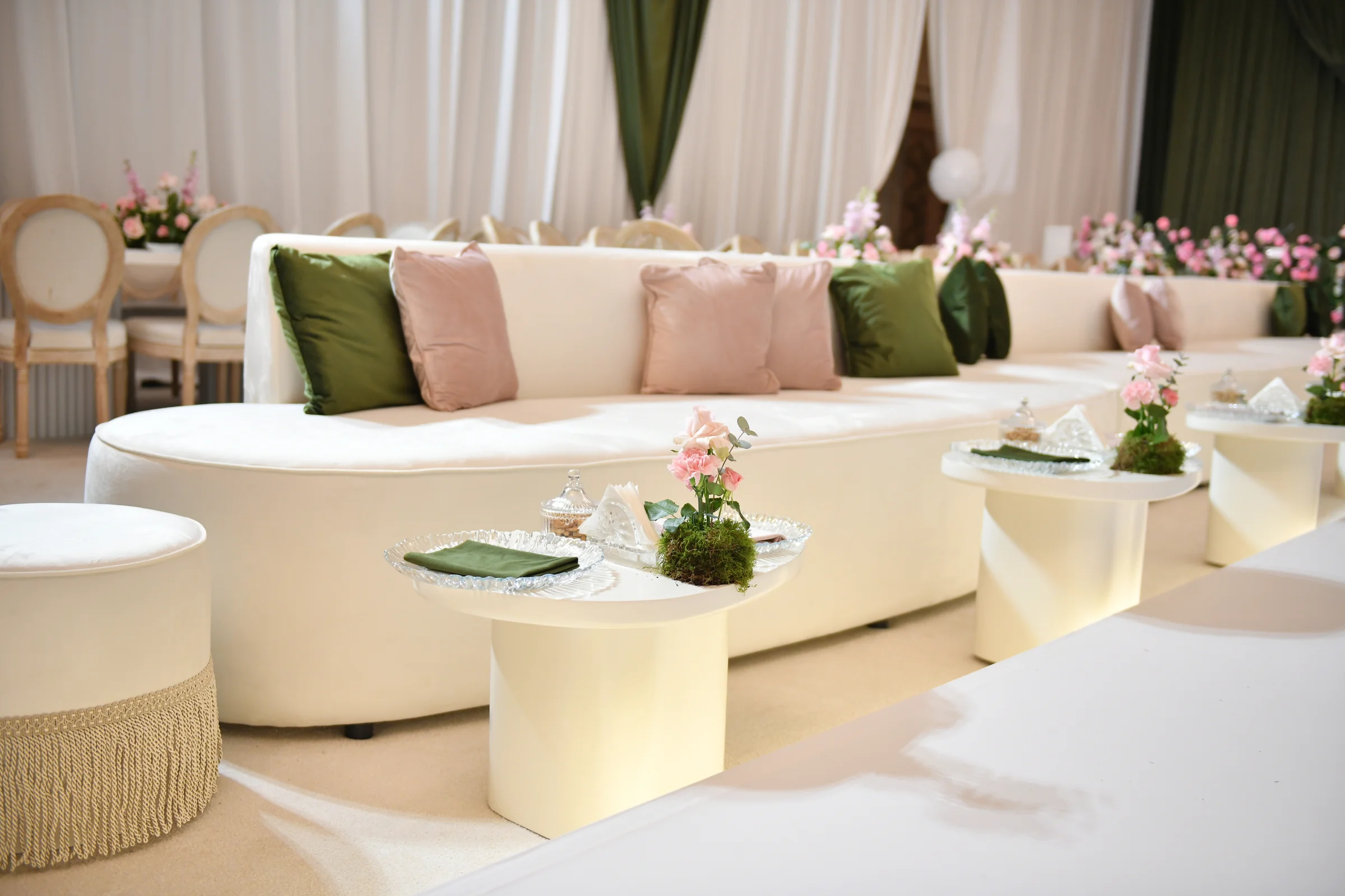 Wedding planners in qatar stage backdrop and lighting in Doha