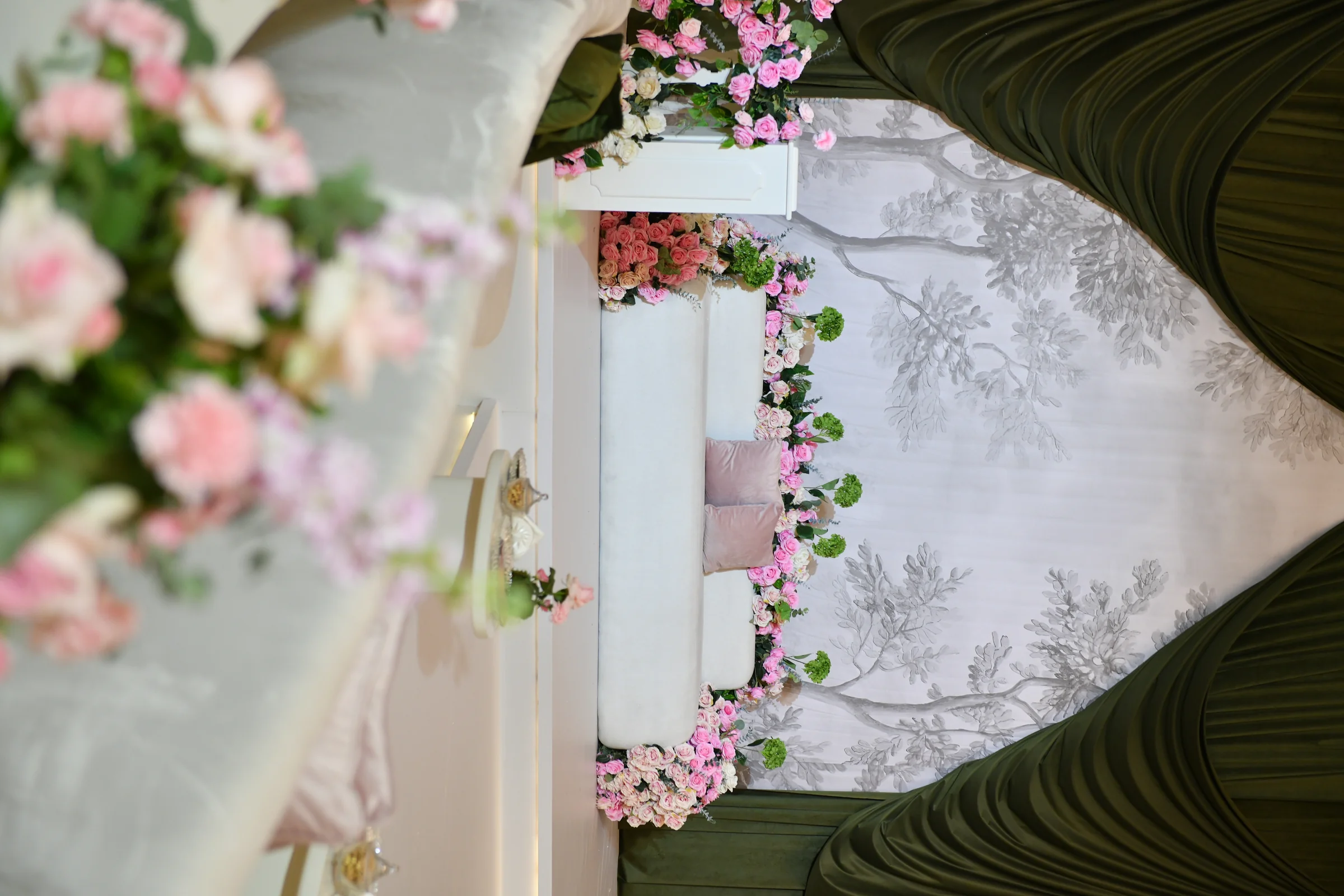 Wedding planners in qatar stage backdrop and lighting in Doha