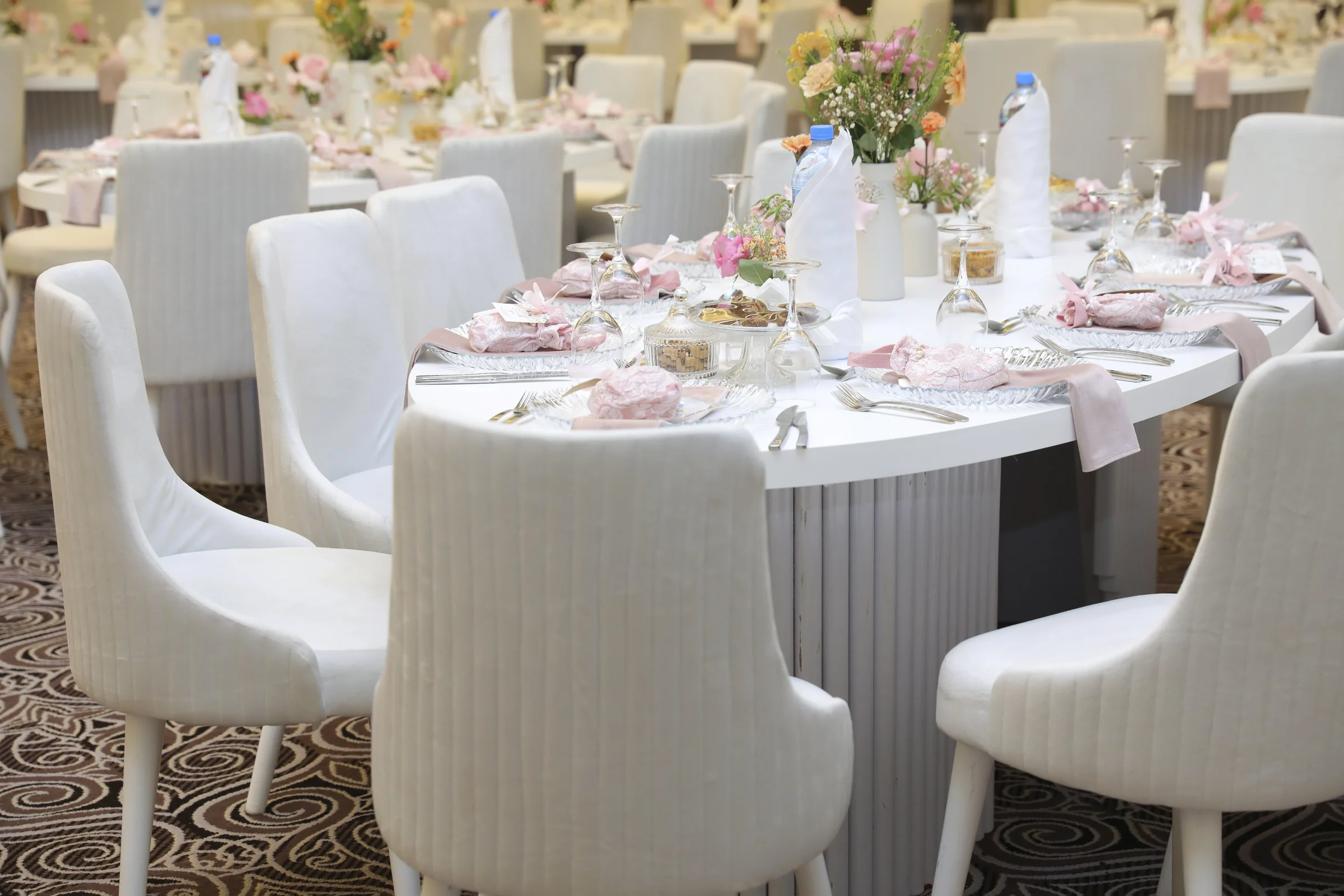 Wedding planners in qatar stage backdrop and lighting in Doha