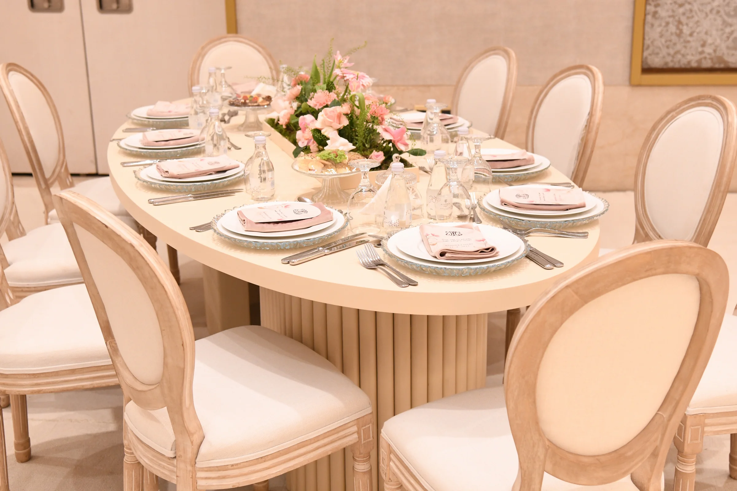 Wedding planners in qatar stage backdrop and lighting in Doha