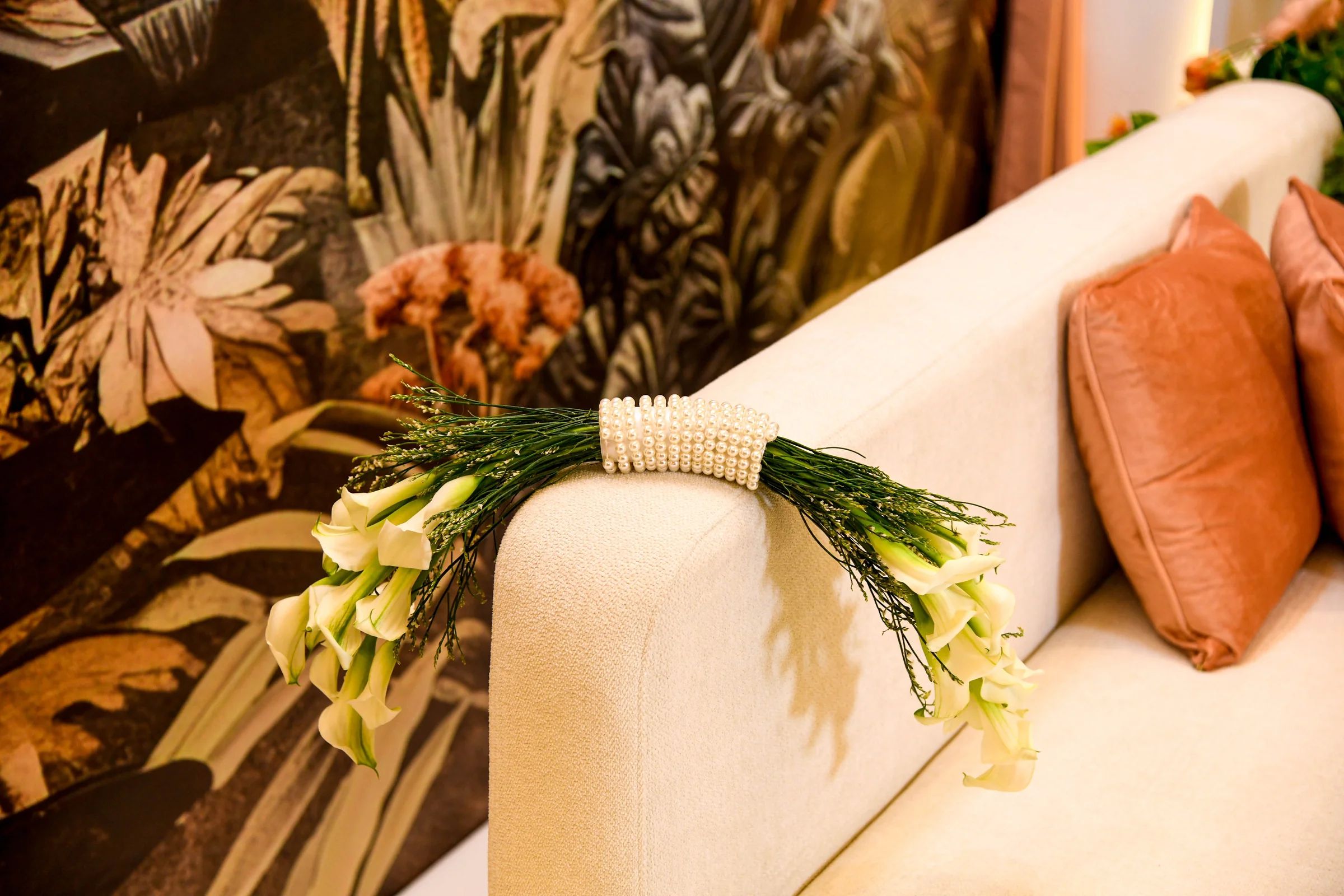 Kosha stage design in Doha for luxury wedding reception