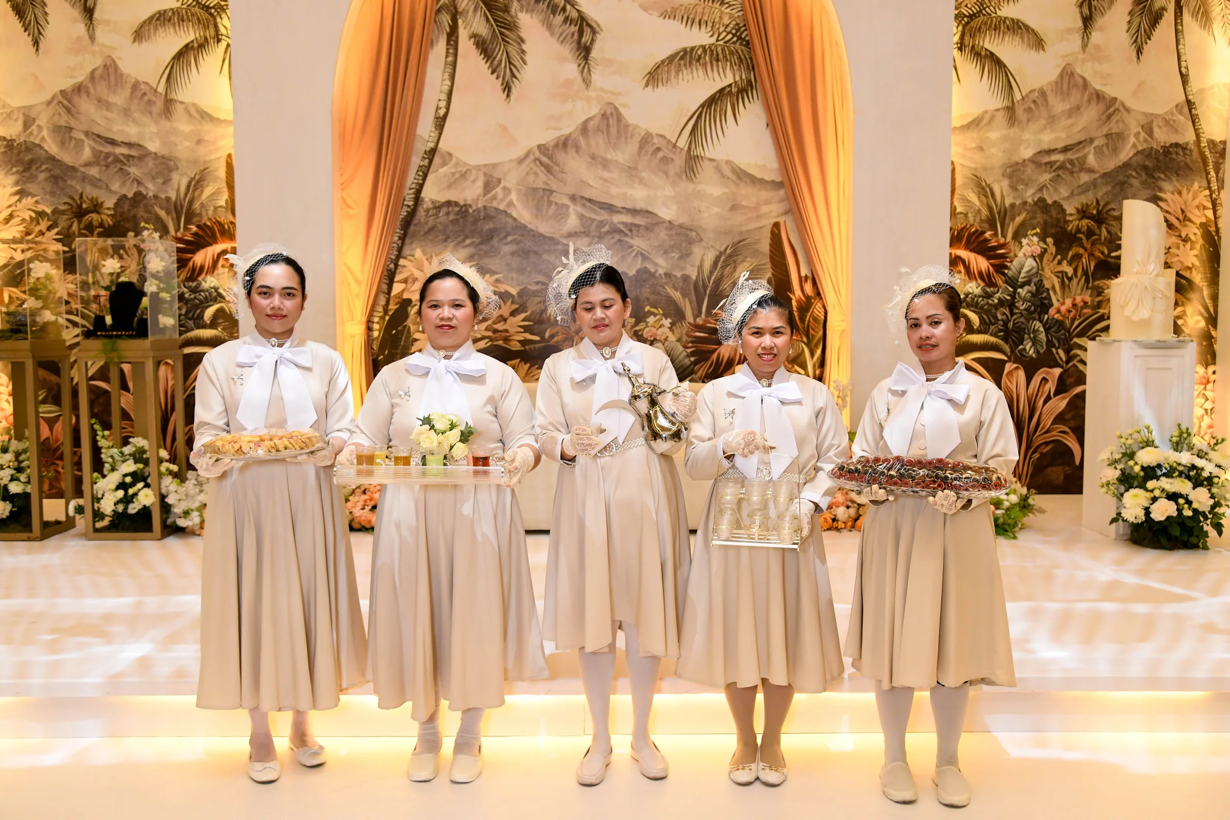 Kosha stage design in Doha for luxury wedding reception