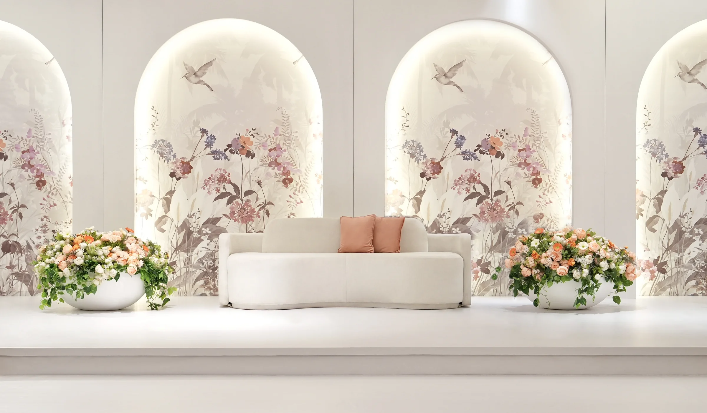 Luxury wedding decoration qatar setup by Al Anaqh
