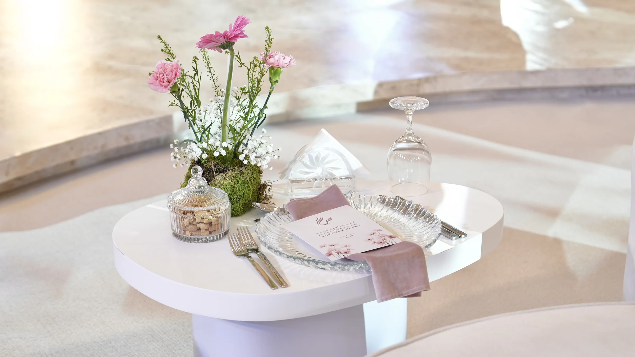 Wedding planners in qatar stage backdrop and lighting in Doha